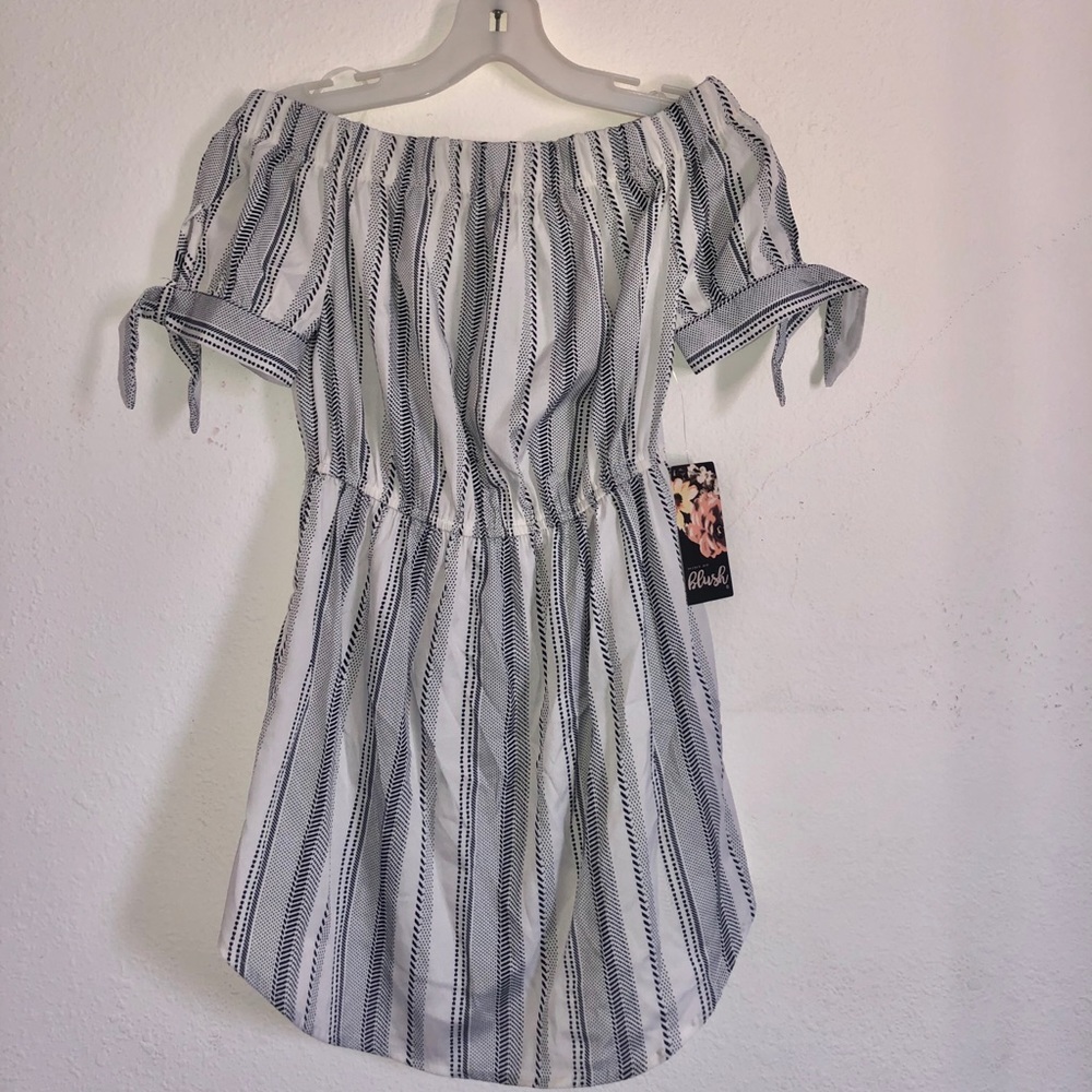 Brand new Dress . Blue white stripes